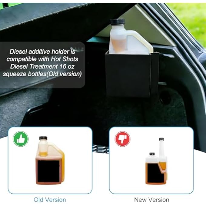 Kujunpao MAGNETIC DIESEL ADDITIVE HOLDER, SPILL-PROOF BOTTLE HOLDER, WALL FUEL TREATMENT SUPPORT FOR 16 OZ FIT FOR TRUCKS, SEDANS, RVS & BOATS - Image 5